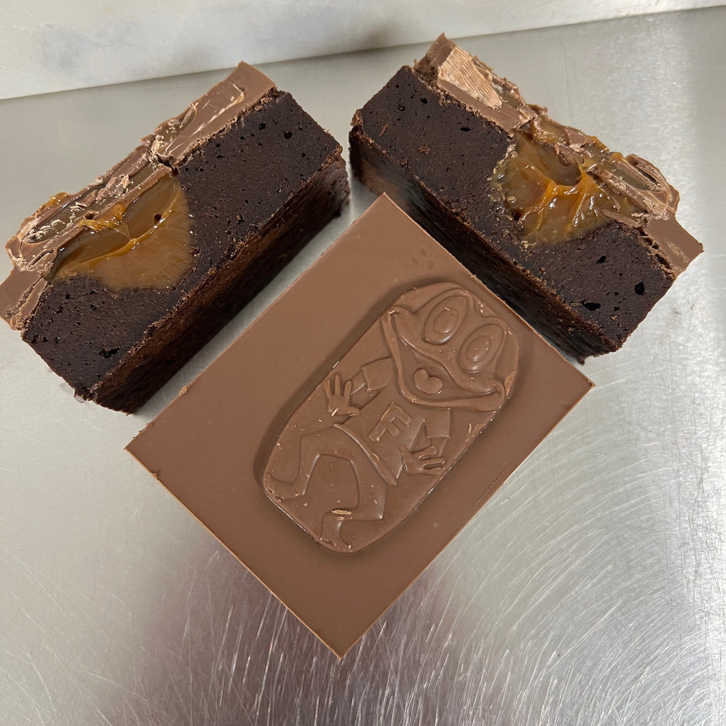 Cadbury Caramel Freddo Stuffed Brownie